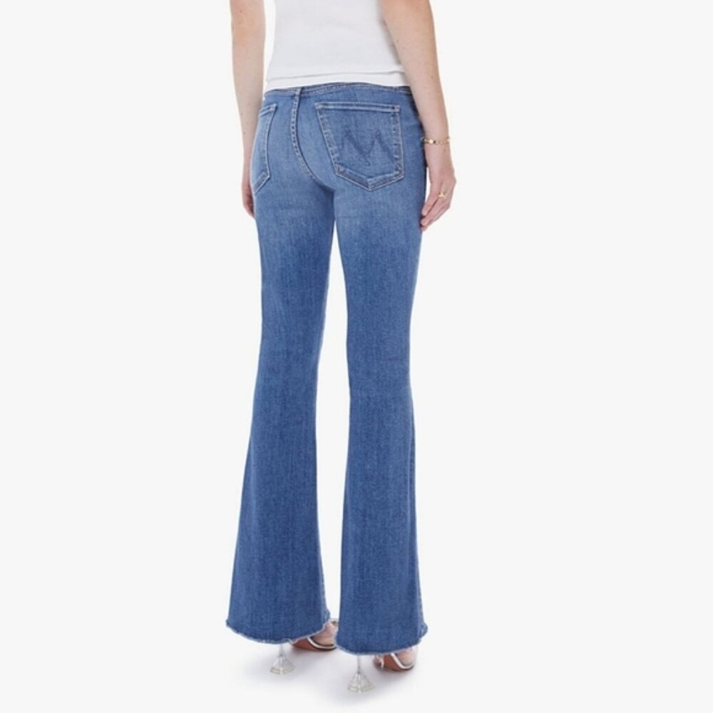 NWT MOTHER Blue Denim Flare Jeans - Wide Leg